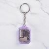Unique Acrylic Music Box Movement Keychain Portable Mini Mechanical Music Box Handy Musical Instrument
