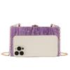 Women's Marble Pattern Acrylic Evening Crossbody Bag