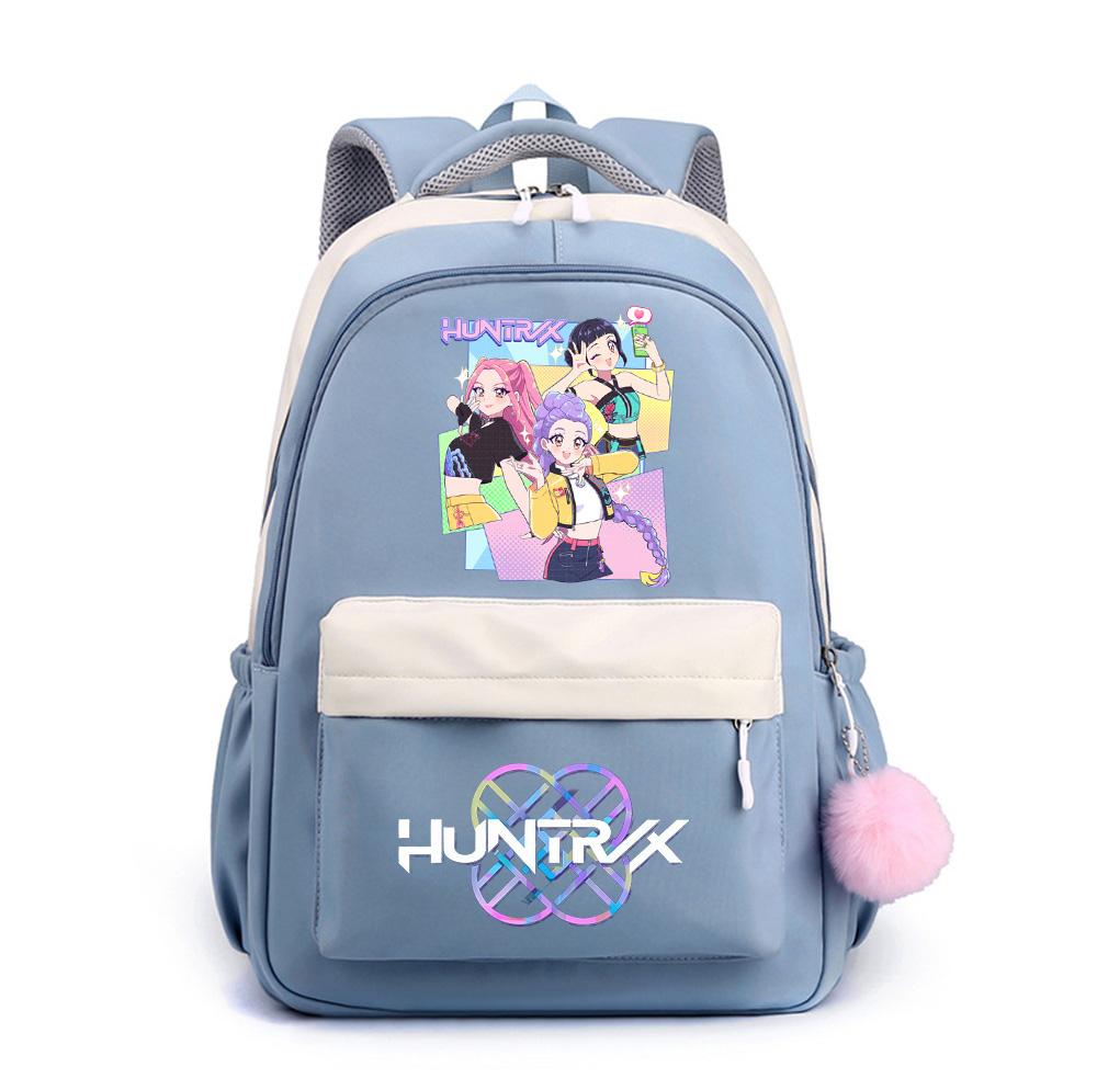 Anime Net Cute K-Pop Printed Backpack for Teenger Student Girl Boy Schoolbag Bookbag Kid Gift Women Large Capacity Waterproof Travel Bag Mochila