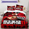 Juego de ropa de cama con estampado de Red Dead Redemption 1 de 3 piezas, juego de funda nórdica incluye funda nórdica y fundas de almohada, decoración de dormitorio y regalo perfecto para todas las estaciones