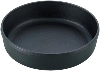 Iwachu Sukiyaki Pot Round 18cm IH Compatible Nambu Ironware 20301 Black Inner Diameter 18cm