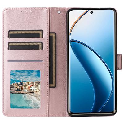 For Realme 12 Pro+ 5G/Realme 12 Pro 5G Case 3 Card Slots PU Leather Wallet Stand Phone Cover