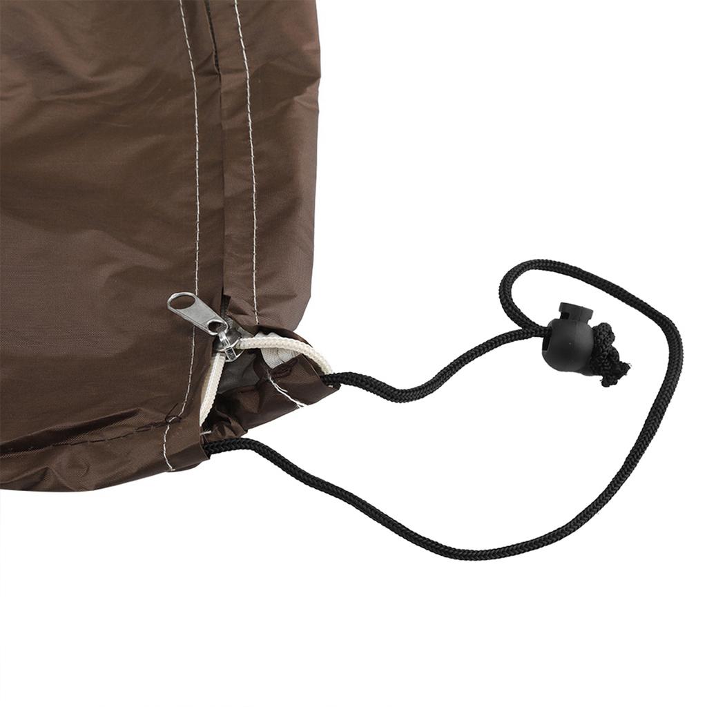 Wasserdichter staubdichter Möbelstuhl-Sofa-Schutzbezug für Gartenterrasse im Freien Beige Braun