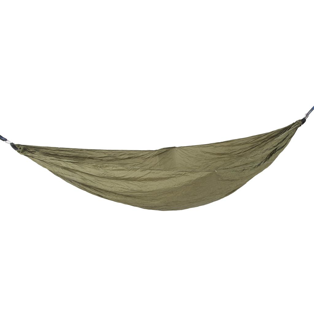Double Portable Hammock Quick Drying Nylon Camping Hammock with Tree Strap for Outdoor Hiking Travel Backpacking Army