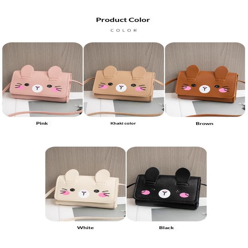 Kids Mini Handbag Cute Pu Shoulder Bag For Girls Princess Coin Purse Wallet