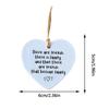 Thank You Gift, Appreciation Gift, Acrylic Hanging Heart Plaque Gift, Never Forget the Difference You Make, Plaque Bag