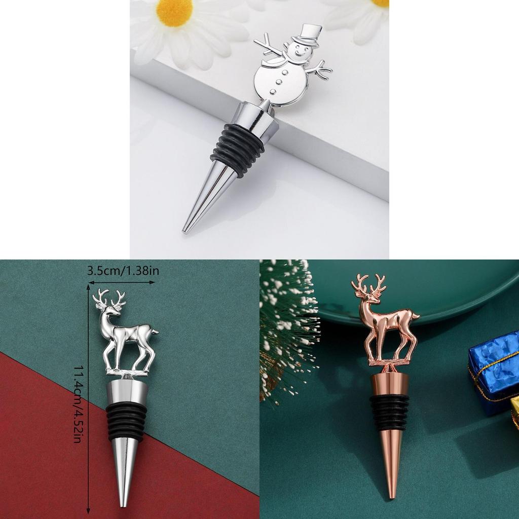 Tappo di sughero per vino con sigillo in lega di alluminio, ornamento natalizio, per bar casalingo e come regalo