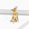 European & American Style Cute Cartoon Butterfly Puppy Brooch - High-End Niche DIY Pin for Women's Clothing