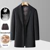 Firstview Men's Winter Wool Blend Overcoat with Detachable Down Liner