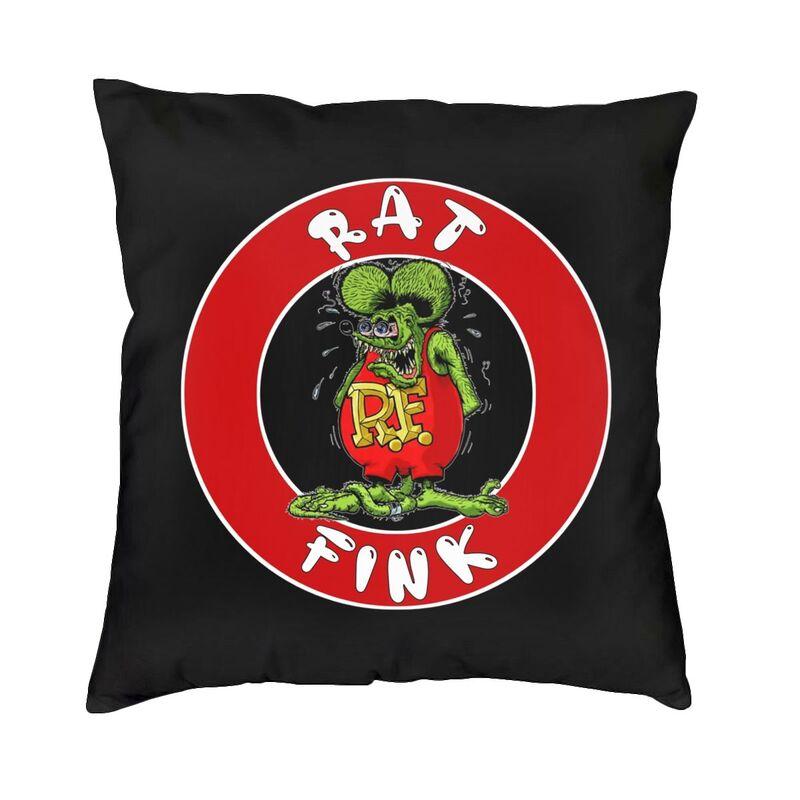 

Fashion Rat Fink Animation Anime Cartoon Square Throw Pillow Case Decoration 3D Two Side Printed Cushion Cover for Sofa 30x30cm 12x12in
