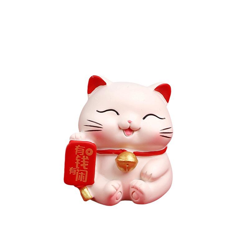 Ornamente cu pisici norocoase pentru consola mașinii sau decorațiuni interioare - perfecte pentru vitrine și cadouri de casă nouă