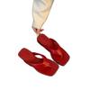 2025 Summer New Flat-heeled Roman Sandals Women's Wear Silver Flip-flops Beach Sandals Women's Shoes