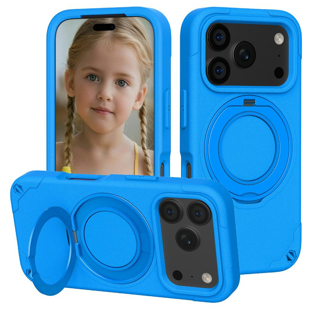 For iPhone 17 Pro EVA Phone Case Compatible with MagSafe Kickstand Protective Cover