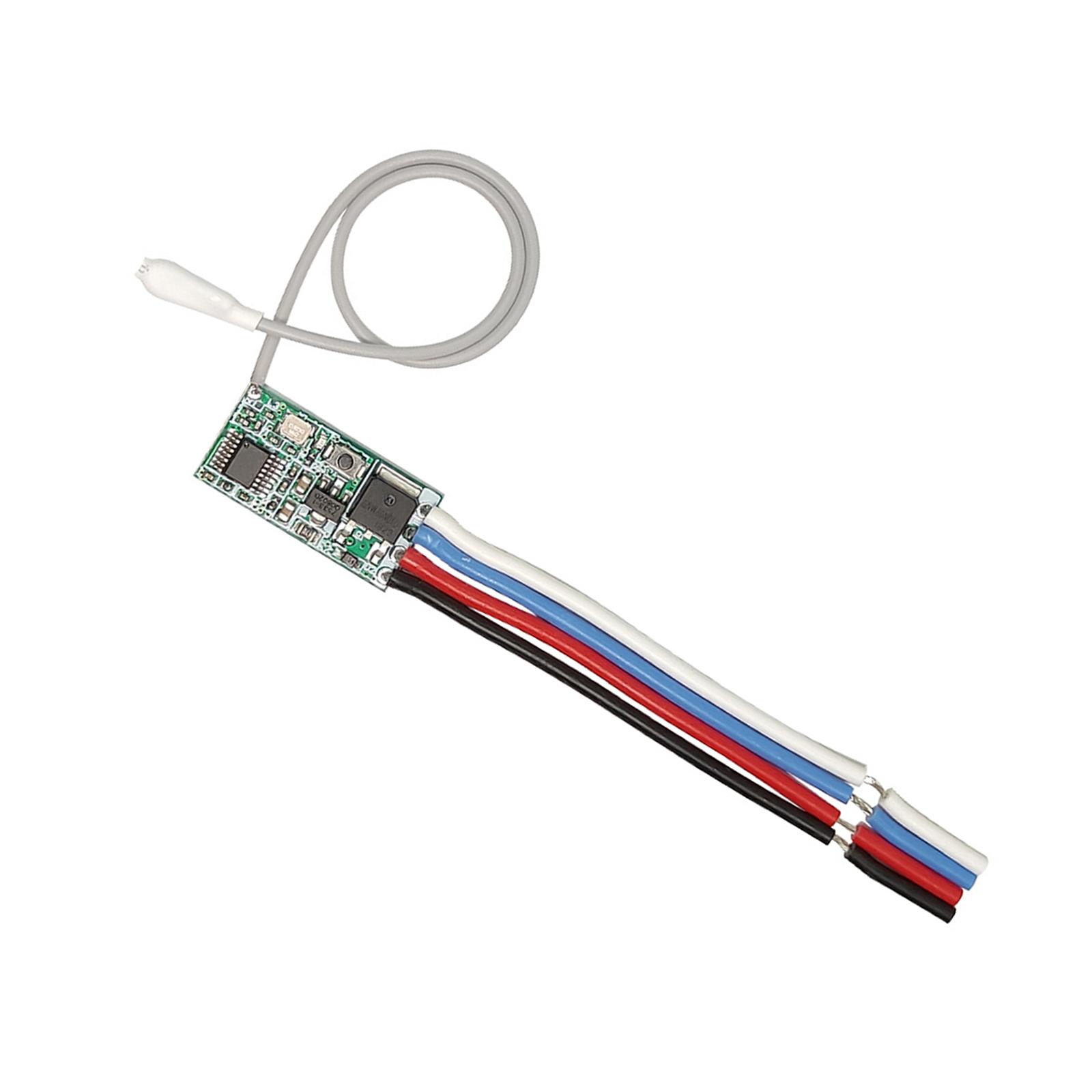 

433 MHz, 1-Channel RF Relay Receiver, Universal, Remote Control Switch Micro Module, LED Light Controller DC 3.6V-24V DIY