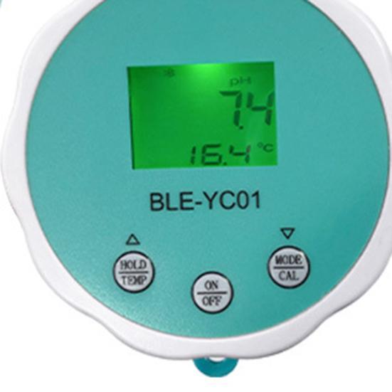 6-in-1 Smart Pool Water Tester Digital Display IP67 Waterproof Bluetooth-compatible PH/Chlorine/ORP/EC/TDS/Temperature Meter