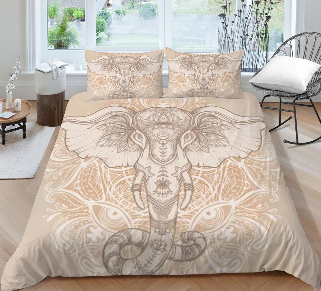 Bohemia Bedding Set Comforter Duvet Cover Soft Breathable Bed Suit Home Bedclothes 2/3pcs Luxury Polyester