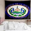 Flag of El Salvador Tapestry for Bedroom Aesthetic Classroom Tapestries Wall Hanging for Living Room Dorm Office,Ideal Creative Gift