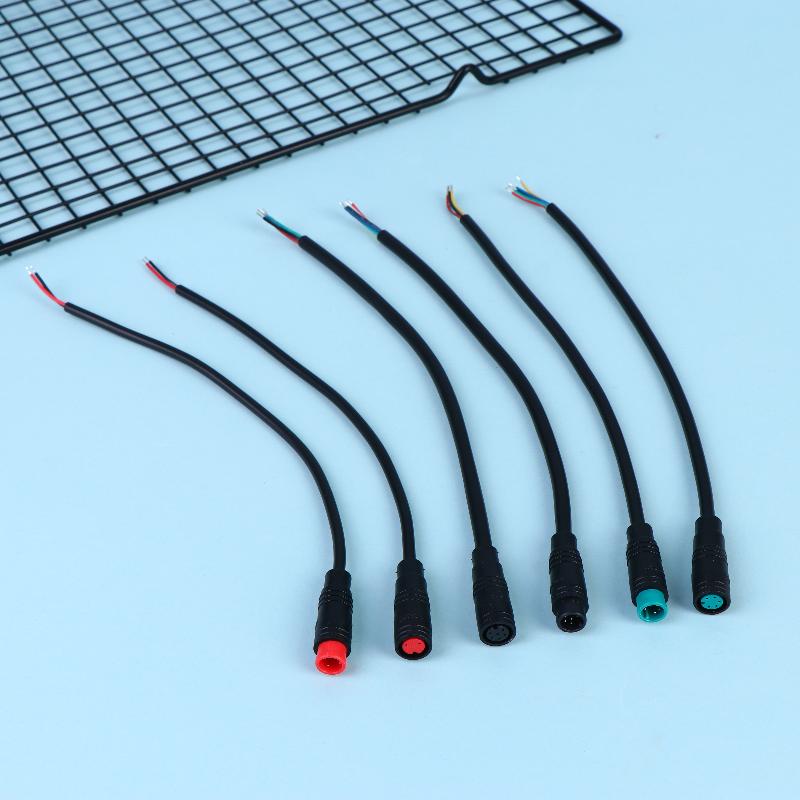 Black Ebike Accessories Optional Cable Base Connector Waterproof Connector 2/3/4/5/6Pin Cable Display Pin