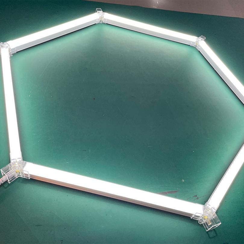 Garage Light Hexagon Lights Lamp 110V220V Led Tube Honeycomb Ceiling Lighting For Auto Car Body Repair Led Worksho