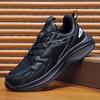 Large size men's shoes new leather surface light wear-resistant sports shoes extra large size breathable soft sole running shoes