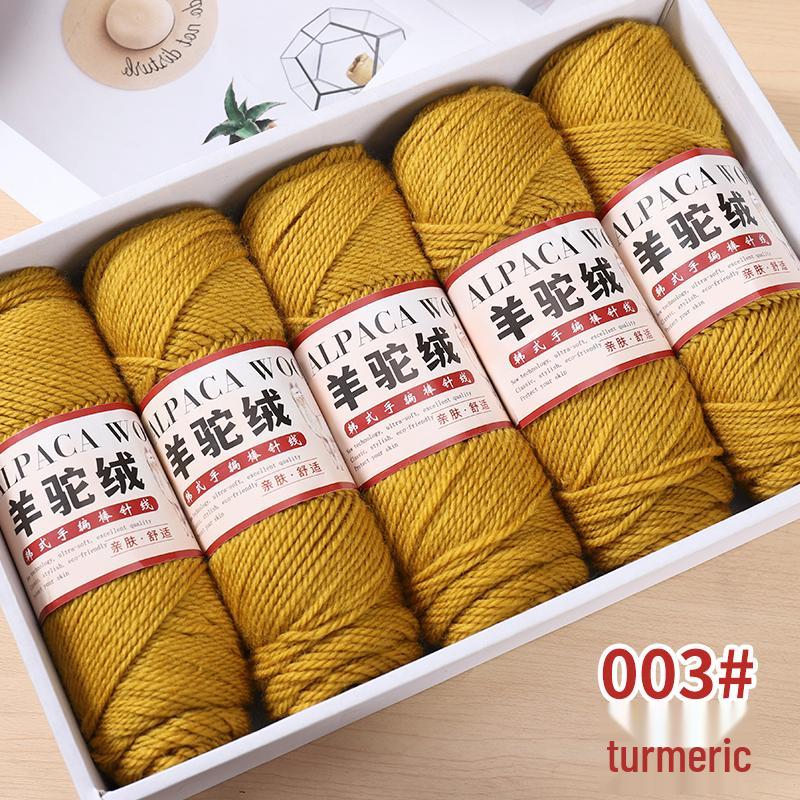 Mitteldickes Alpakawollgarn für DIY-Strickarbeiten - Perfekt für Pullover, Mäntel, Schals, Häkel- und Strickprojekte mit Nadeln.