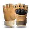 Outdoor Tactical Half Finger Gloves Field Training Sports Riding Mountaineering Non-Slip Motorcycle Full Finger Touch Screen Leather Gloves