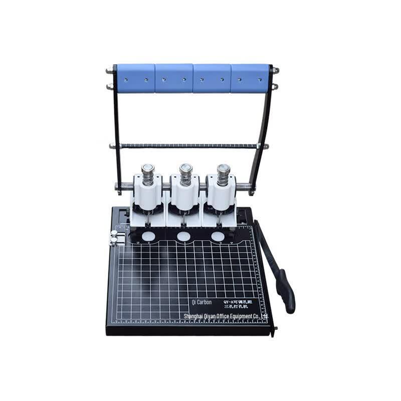 QY-A Manual 3-Hole Binder with Hollow Drill CN plug (adapter included)