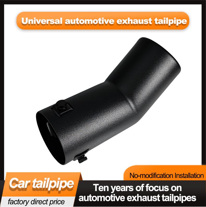 Stainless Steel Black Exhaust Tips for VW Bora, Passat, Golf 4, Suzuki Hustler