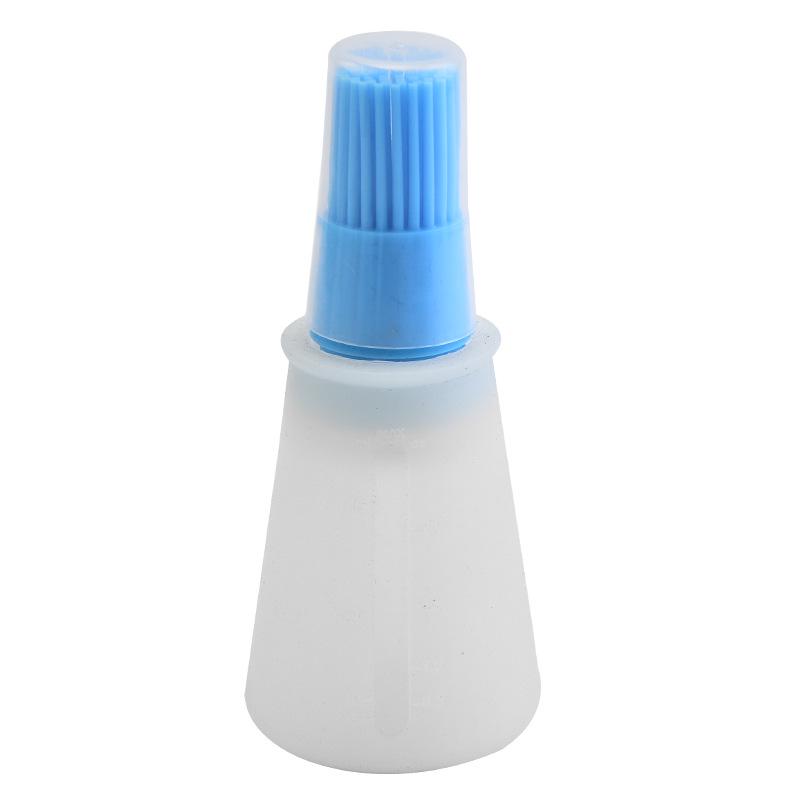 

Lidded Silicone BBQ Oil Brush & Jar for Baking and Outdoor Grilling синий