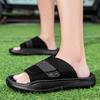 FashionMens Summer Flip Flops Outdoor Slippers Soft EVA Beach Slippers Home Indoor Slides Comfortable Solid Color Sandals Shoes Size 46