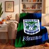 New Zealand Warriors Custom Flannel Blankets Soft Warm Cozy Throws for Home Decor Holiday Gifts