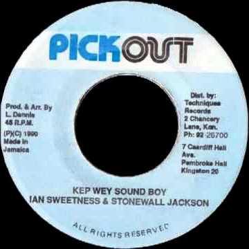 

7inch Record IAN SWEETNESS & STONEWALL JACKSON ( - Kep Wey Sound Boy NONE Pickout 1990 Jamaica Reggae, Ska & Dub Used