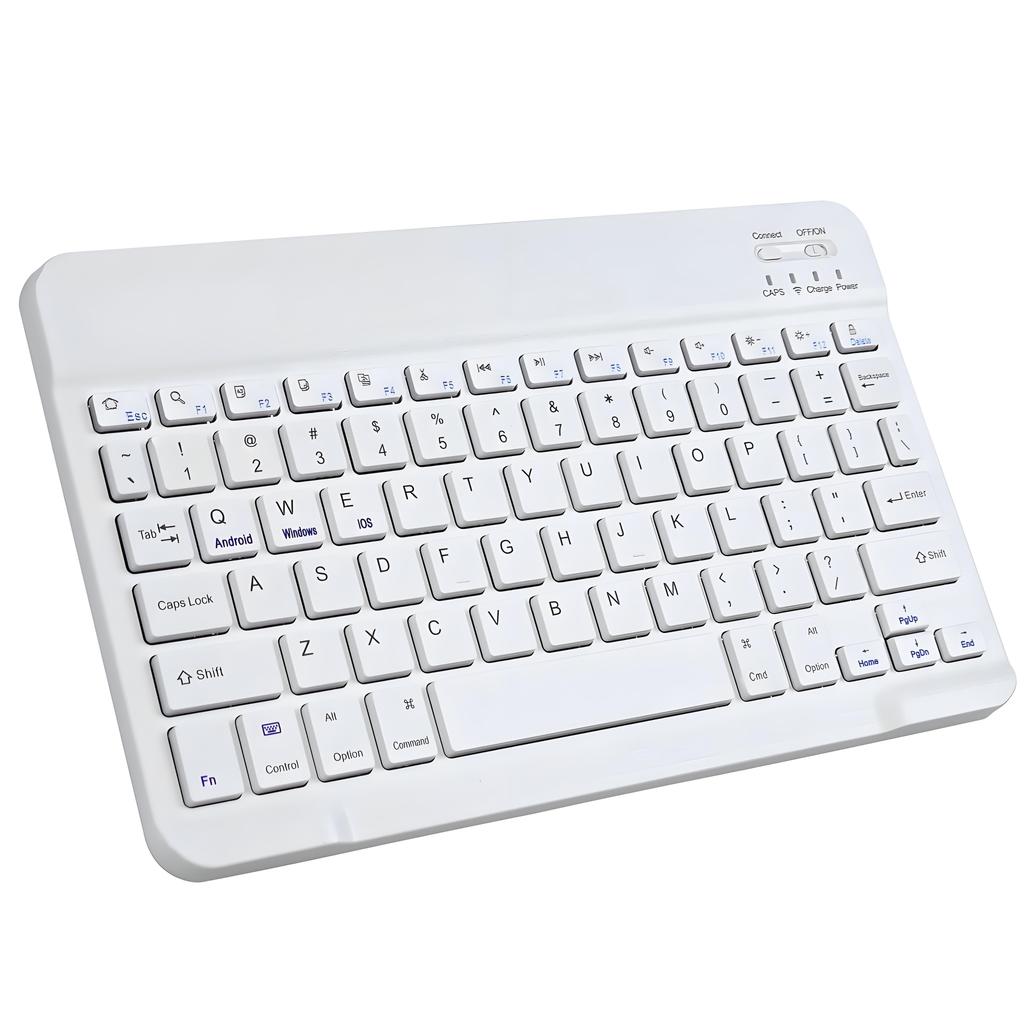 Slim Bluetooth 5.0 Keyboard Universal Wireless | 20-Day Battery Wide Range | Rechargeable Travel Keyboard for iOS Android Window