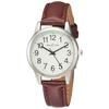 Arias Amalfidia Analogue Watch, Waterproof, Leather Strap, White Dial, Brown, WW20027A-167, Women's