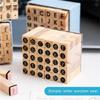 30Pieces Wood Scrapbooking Stamp Vintage Craft Stamp Letter Stamper for Scrapbooking Card Making Journal Planner