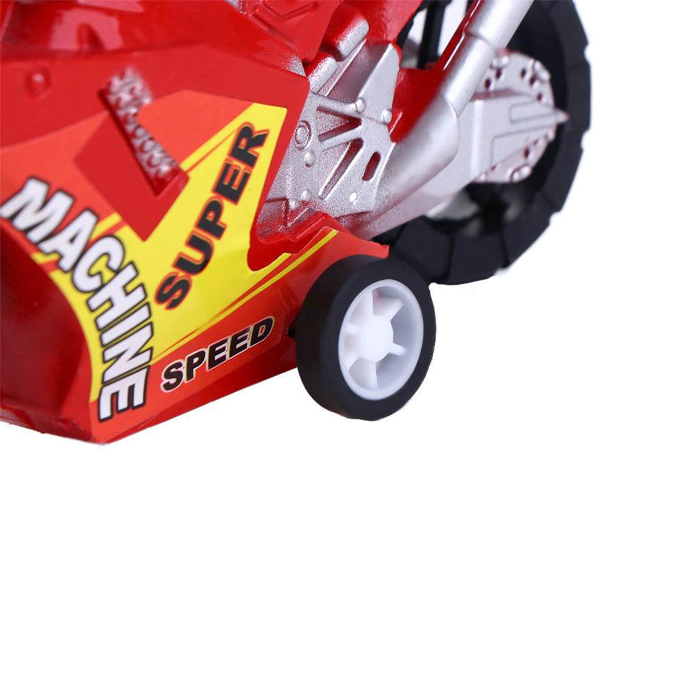 For Boys Four-wheel Plastic Mini Motorbike Model Motorcycle Toy Pull Back Car Motorcycle Model