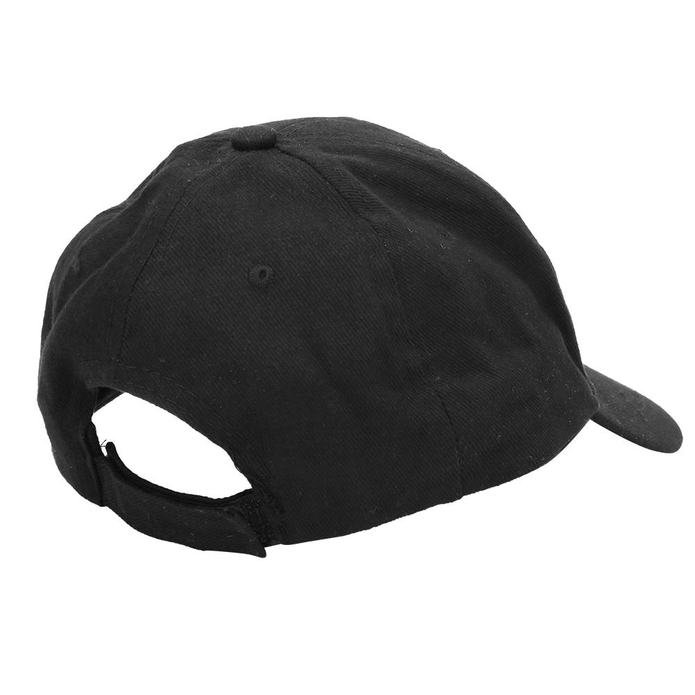 Black Cotton Unisex Spring Autumn Sports Cycling Baseball Hat Outdoor Sunscreen