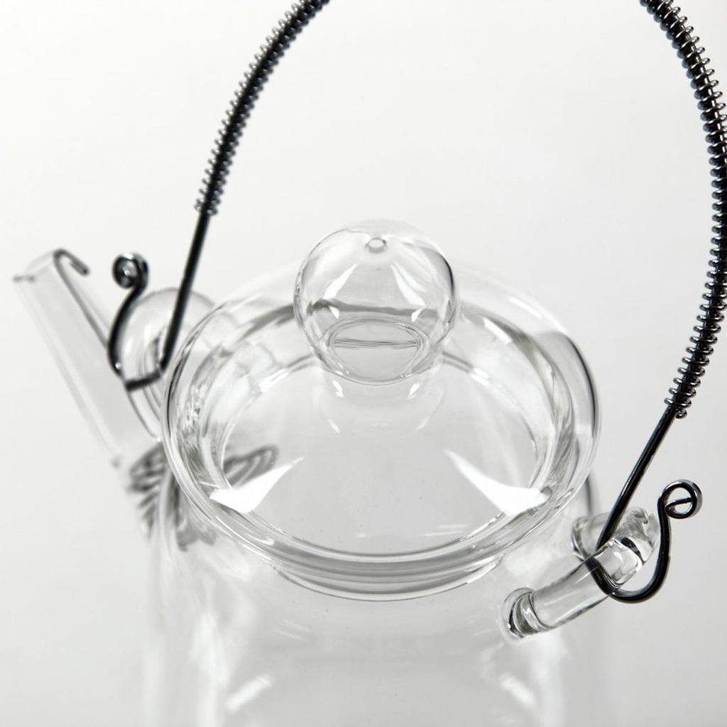 TEATSIGHT Heat-Resistant Glass Teapot, Vertical, Heat Resistant: -20°C To 120°C, Transparent, 360ml
