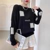 European Retro Mohair Plaid Knit Top - Women's Spring/Fall 2025 Collection