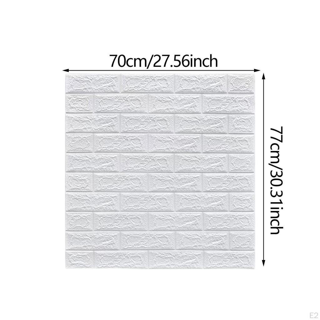10 Stück 3D Wandpaneele Fliesen Dekor Wasserdichte Kunst für Schlafzimmer, Badezimmer, Küche