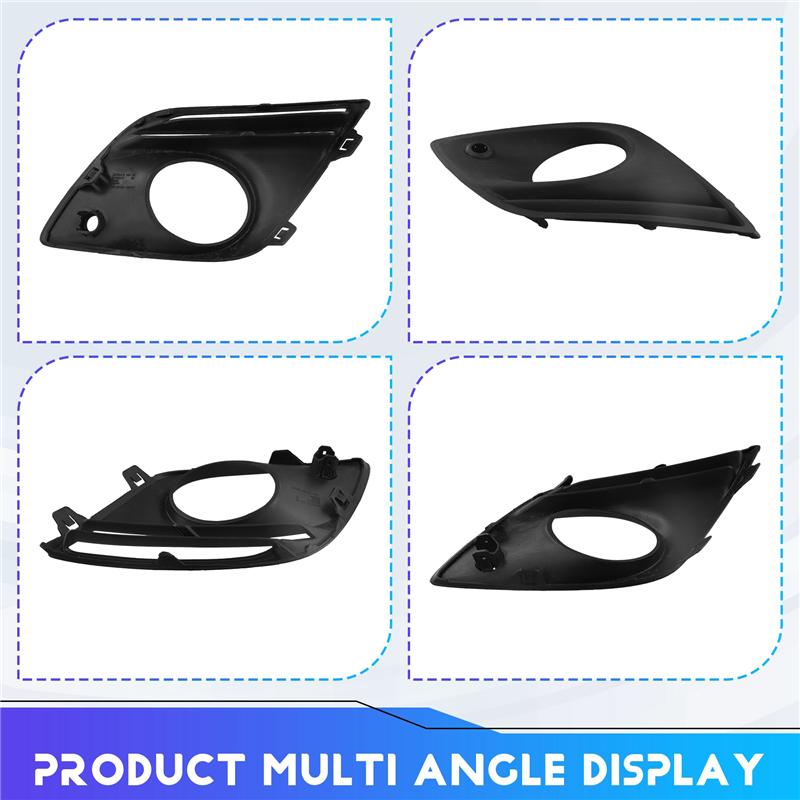 A58X-Car For Volvo XC60 2009-2016 Front Bumper Fog Lamp Cover Grille Frame Replacement Parts