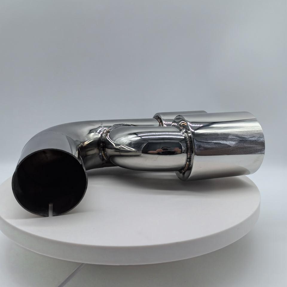 Universal High-Quality 304 Stainless Steel Silver Exhaust Muffler Tip Cover