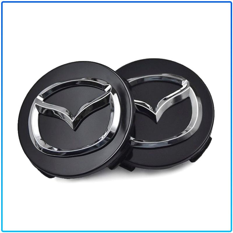 For Mazda 6 3 CX5 5 2 323 CX7 Demio Atenza Axela MX30 CX30 CX3 CX9 RX8 RX7 56mm Car Emblem Tire Wheel Hub Cap Rim Covers Auto Decorate Accessories