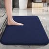 Solid Color Thickened Bathroom Non-slip Foot Mat Shower Room Door Absorbent Mat Dirt-resistant Toilet Mat Furry Mat