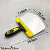 Curved Stainless Steel Spatula and Plastic Scraping Tool for Plastering and Wall Finishing, Free Shipping