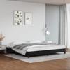 346922 vidaXL Bed Frames Black 200x200 Cm Faux Leather
