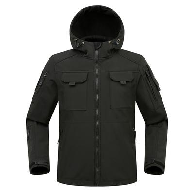 Shark Skin Military Jackets Men Tactical Soft Shell Windproof Waterproof Hooded Cargo Jacket Outdoor Uniforms Multi-pockets