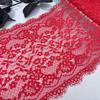 19.5cm wide Elastic Chantilly Lace, Stretchy Eyelash Spandex Sewing Lace Fabric for Lingerie, Bra, Underwear, Garment, Crafting
