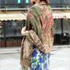 Ethnic Style Double-Sided Gold Thread Jacquard Women's Cheongsam Shawl Scarf - Thickened for Autumn and Winter