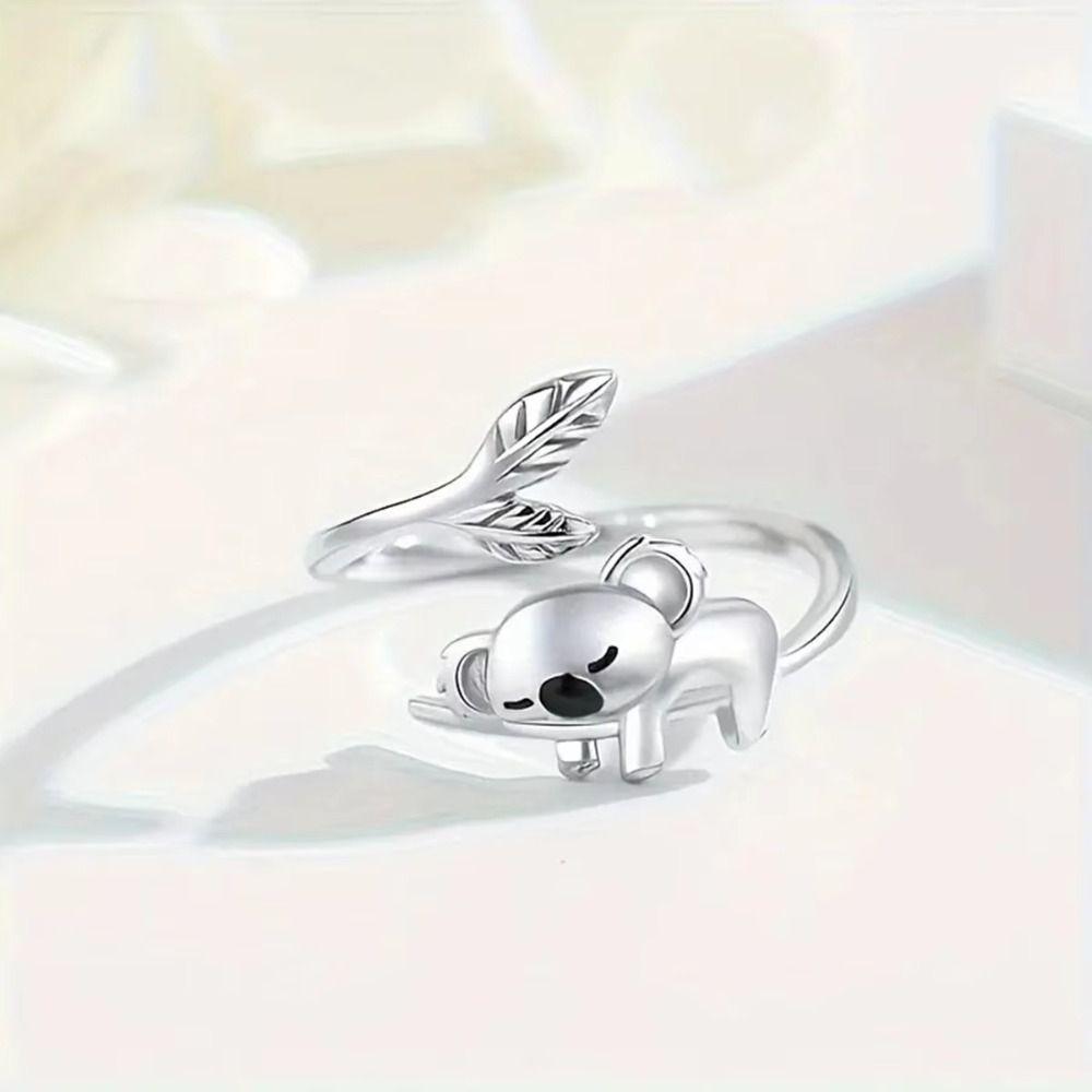 Trendy Style Animal Open Ring Simple Design Open Ring Cute Animal Finger Jewelry Fashion Accessory